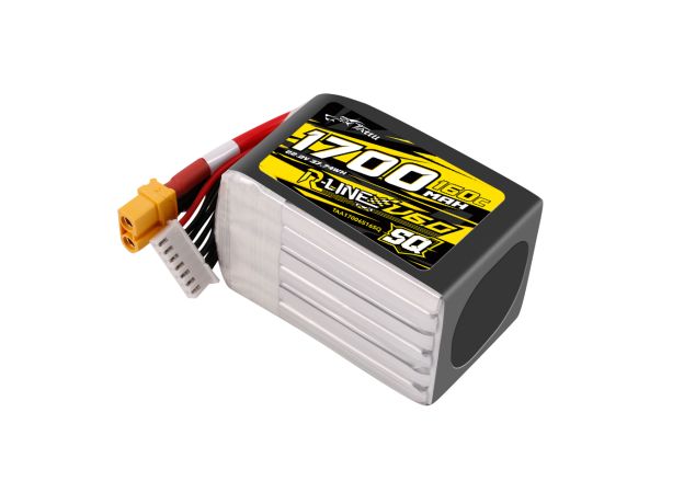Tattu 1700mAh 6S 160C 22.2V SQ LiPo Batarya | XT60 Konnektör | R-Line 6.0