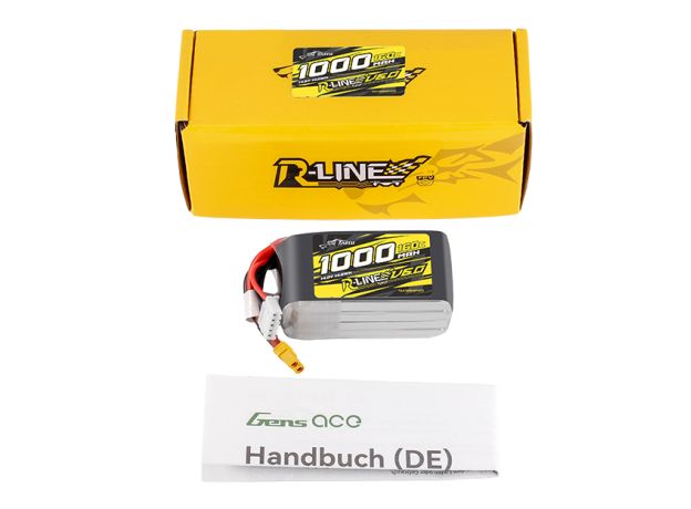 Tattu 1000mAh 4S 160C 14.8V LiPo Batarya | XT30 Konnektör | R-Line 6.0