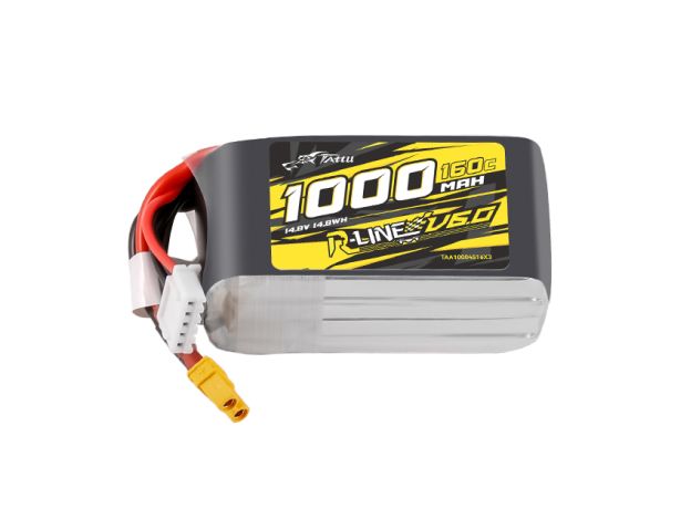 Tattu 1000mAh 4S 160C 14.8V LiPo Batarya | XT30 Konnektör | R-Line 6.0
