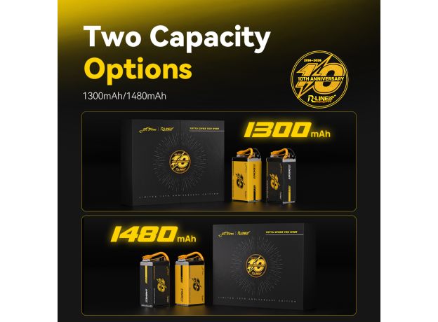 Tattu 1480mAh 6S 160C 22.2V LE LiPo Batarya | XT60 Konnektör | R-Line 6.0