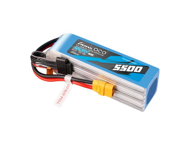 Gens ace 5500mAh 6S 60C 22.2V LiPo Batarya | XT90-S Konnektör | Air Classic