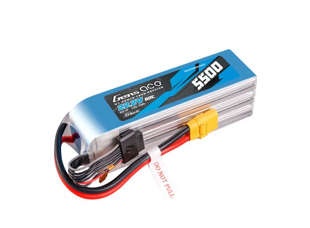 Gens ace 5500mAh 6S 60C 22.2V LiPo Batarya | XT90-S Konnektör | Air Classic
