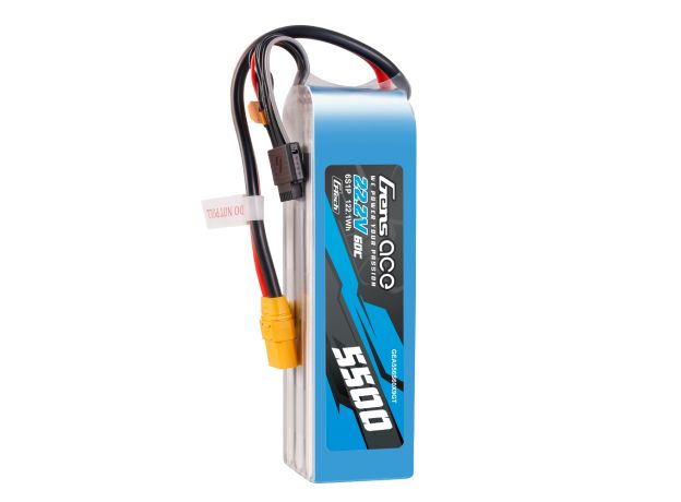 Gens ace 5500mAh 6S 60C 22.2V LiPo Batarya | XT90-S Konnektör | Air Classic