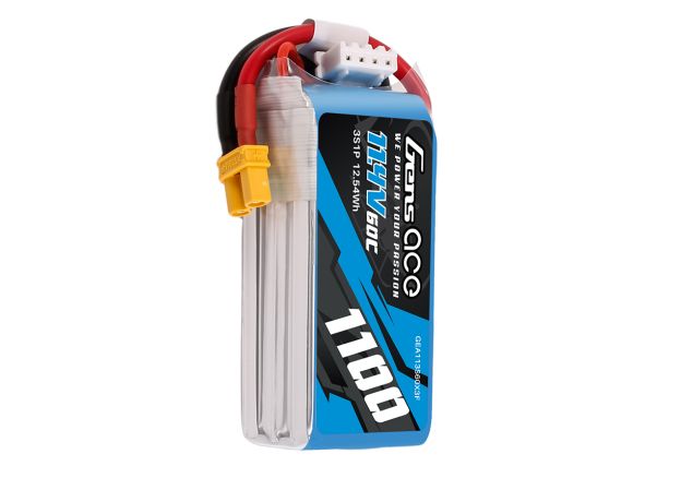 Gens ace 1100mAh 3S 60C 11.4V(HV) LiPo Batarya | XT30 Konnektör | Air Classic (Non-G-Tech)
