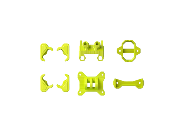FlyFishRC Volador VX3/VX3.5 Gövde O4 Pro TPU Part Set — Siyah