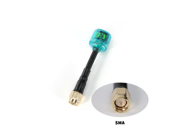 FlyFishRC Osprey 5.8Ghz 60mm SMA Anten - RHCP — Şeffaf Siyah