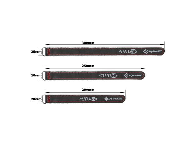 FlyFishRC 20mm Lipo Pil Kayışı - 5Pcs — 20x200mm