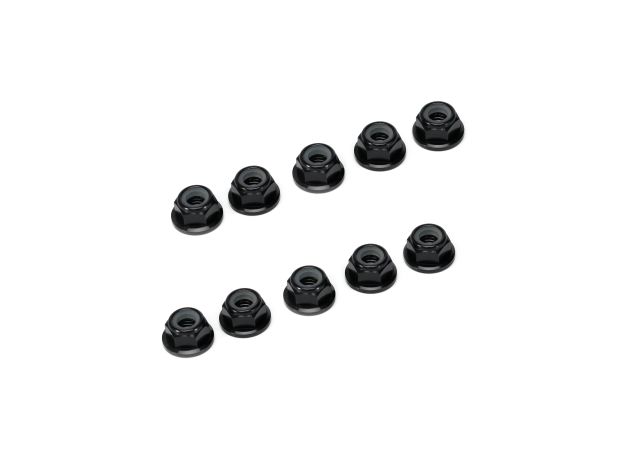 FlyFishRC M5 Anodized Aluminum Flange Nylon Lock Nut - 20Pcs