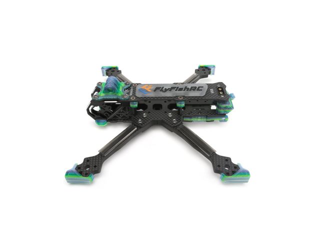 FlyFishRC Volador II VX5 O3 FPV Serbest Stil T700 Gövde Kit — Siyah