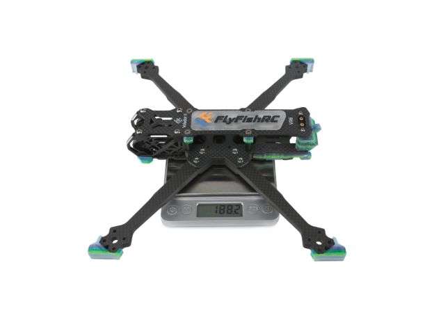 FlyFishRC Volador II VX6 O3 FPV Serbest Stil T700 Gövde Kit — Siyah