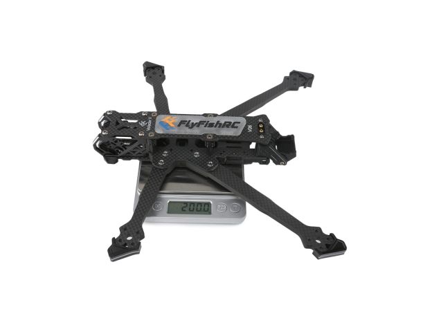 FlyFishRC Volador II VD6 O3 Deadcat FPV T700 Gövde Kit — Siyah