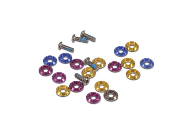 FlyFishRC M3 Aluminum Alloy Colorful Countersunk Washer - 20PCS — Ti-Gri