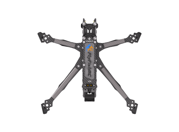 FlyFishRC Volador II VD6 O4 Pro Deadcat FPV T700 Gövde Kit — Siyah