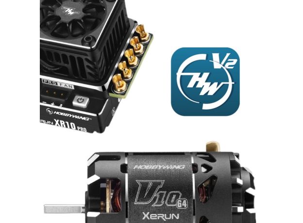 Hobbywing XR10 Pro G2S Combo — ESC+ V10 G3 Motor (4.5T)