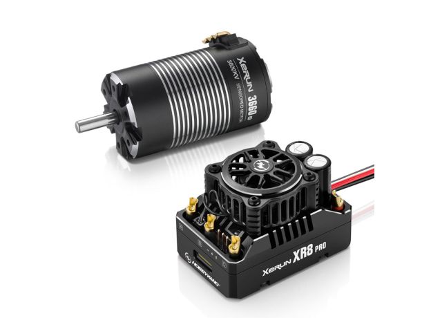 Hobbywing XR8 PRO G3 Combo - 1/8 Yarış Powertrain system — ESC+ Xerun 4268SD G3 Motor  1900kv (4S)