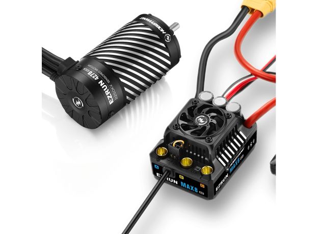 Hobbywing EZRUN MAX8 G2S COMBO - Bluethooth™ — ESC + 4268SD Motor G2R (3-4S)