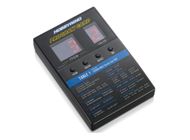 Hobbywing LED Program Card