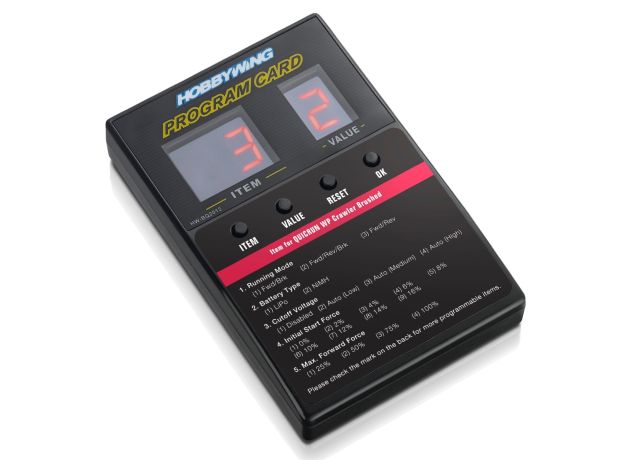Hobbywing LED Program Card