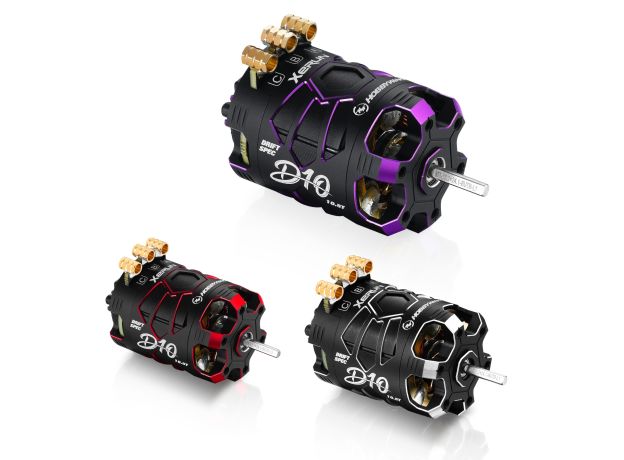 Hobbywing Xerun D10 Drift Motor - 10.5T (4600kv) — Stealth (Siyah) Sürüm