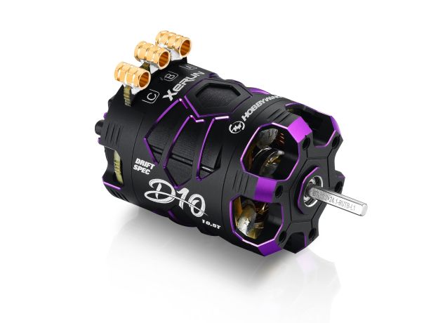 Hobbywing Xerun D10 Drift Motor - 10.5T (4600kv) — Stealth (Siyah) Sürüm