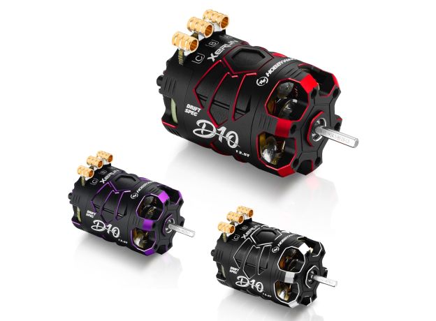 Hobbywing Xerun D10 Drift Motor - 13.5T (2900kv) — Stealth (Siyah) Sürüm