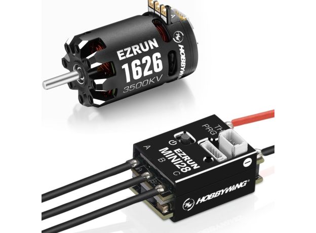 Hobbywing EZRUN Mini28 Combo (Mini 28 ESC + 1626 SD Motor) — 3500KV