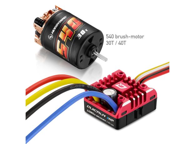 Hobbywing QUICRUN 1080 BRUSHEDW G2 Combo — ESC + QUICRUN 540 Motor (40T)