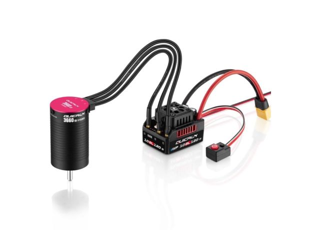 Hobbywing QUICRUN WP 10BL120 G2 COMBO (Sensorless) — ESC + 3652SL 3250kv G2