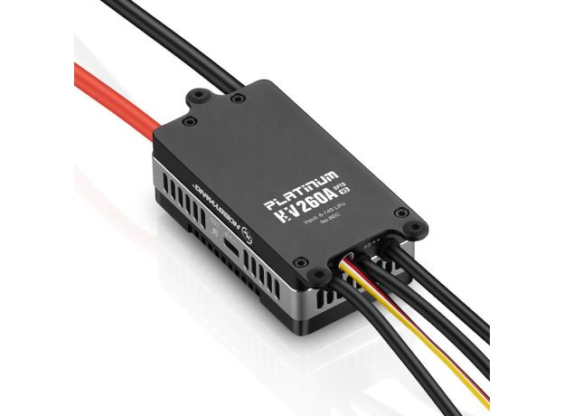 Hobbywing Platinum 260A V5 ESC - HV Series (6-14S) — 260A SBEC