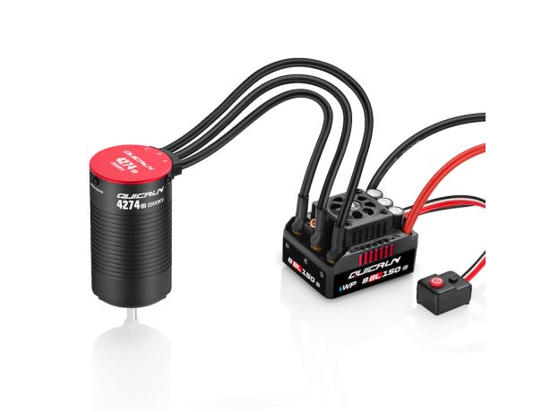 Hobbywing QUICRUN WP 8BL150 G2 Combo — ESC + QR4268 2600KV BL Motor