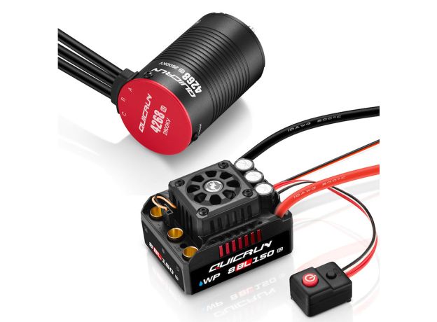 Hobbywing QUICRUN WP 8BL150 G2 Combo — ESC + QR4268 2600KV BL Motor