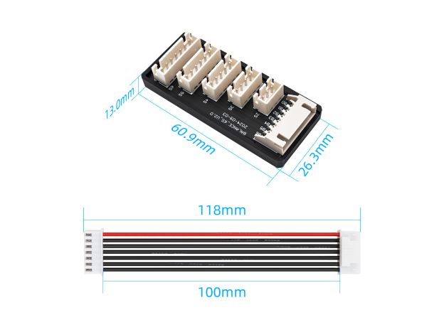 ToolkitRC 2-6S JST XH Şarj Adaptör Board