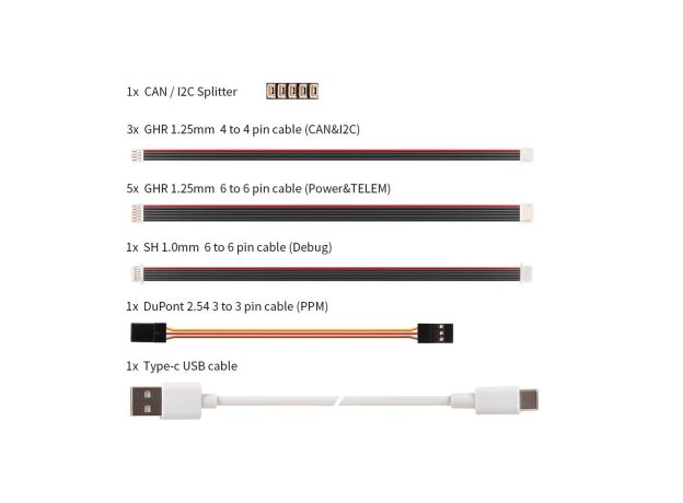 Holybro PIX32 V6 Standart Baseboard Kablo Seti
