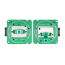 RadioMaster AG02 CNC Hall Gimbals for GX15 & TX15 & TX16S & Boxer Radio — Blue / Set