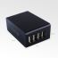 Tattu 34W 4 Portlu USB AC Adaptör 6.8A Wall Charger for iPhone, iPad, Samsung, Smartphones and Tablets