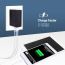 Tattu 34W 4 Portlu USB AC Adaptör 6.8A Wall Charger for iPhone, iPad, Samsung, Smartphones and Tablets
