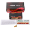 Gens ace 6000mAh 2S 140C 7.6V(HV) Shorty LiPo Batarya | 5.0mm bullet | Kırmızıline 2.0
