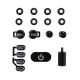 RadioMaster TX16S MK3 CNC Anodized Aluminium Switch Set — Black
