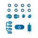 RadioMaster TX16S MK3 CNC Anodized Aluminium Switch Set — Blue
