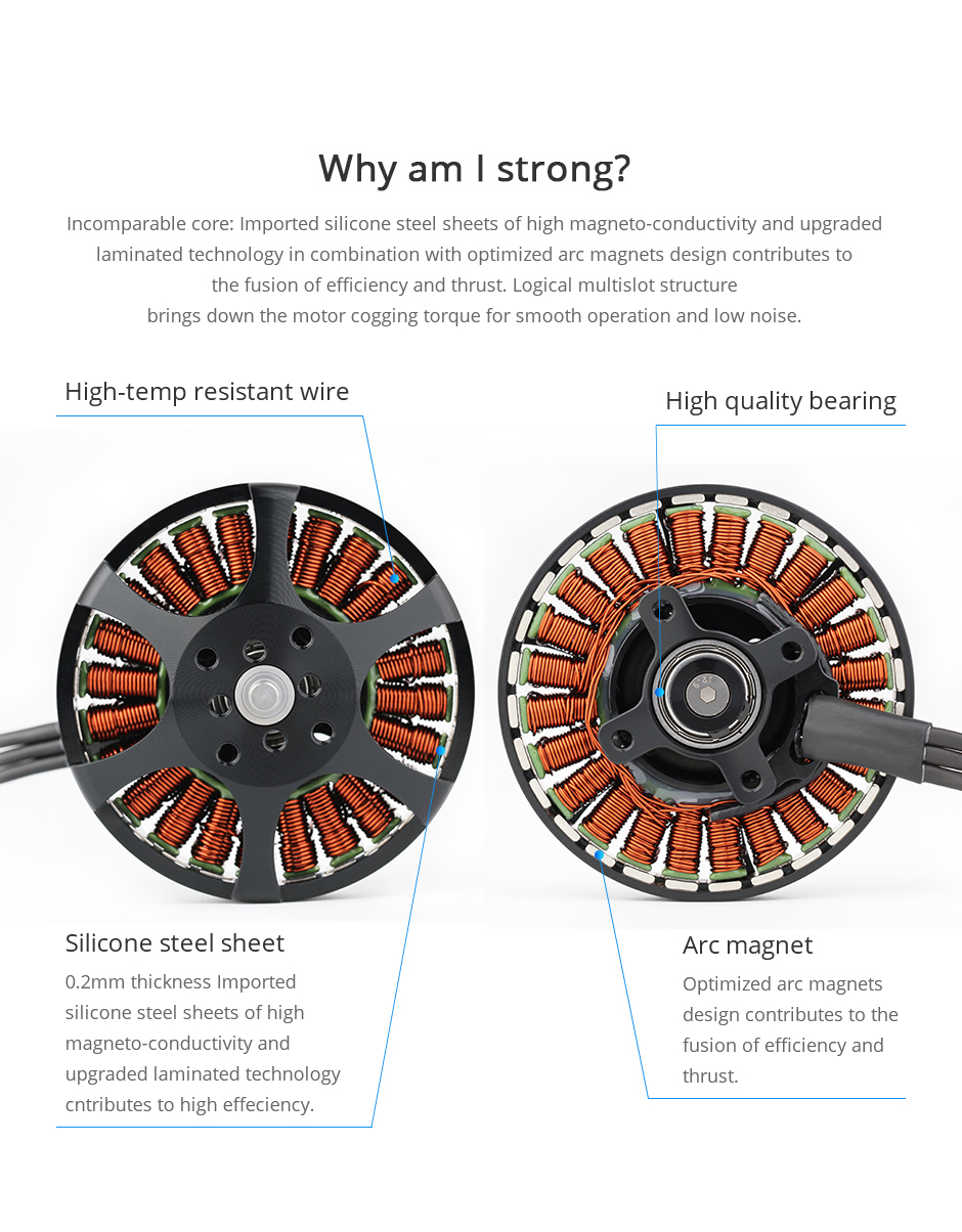 T-Motor MN5006 Antigravity Serisi 4-6S İHA Motoru KV300 — Üretici detay görselleri 5