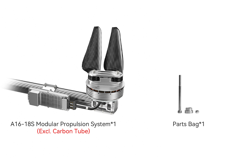 T-Motor A16-18S — A16-18S-KV54+18S FOC 260A — Technical drawings and performance charts 3