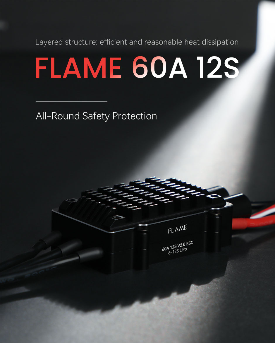 T-Motor FLAME 60A 12S V2.0 Çok Rotorlu İHA ESC — Üretici detay görselleri 1