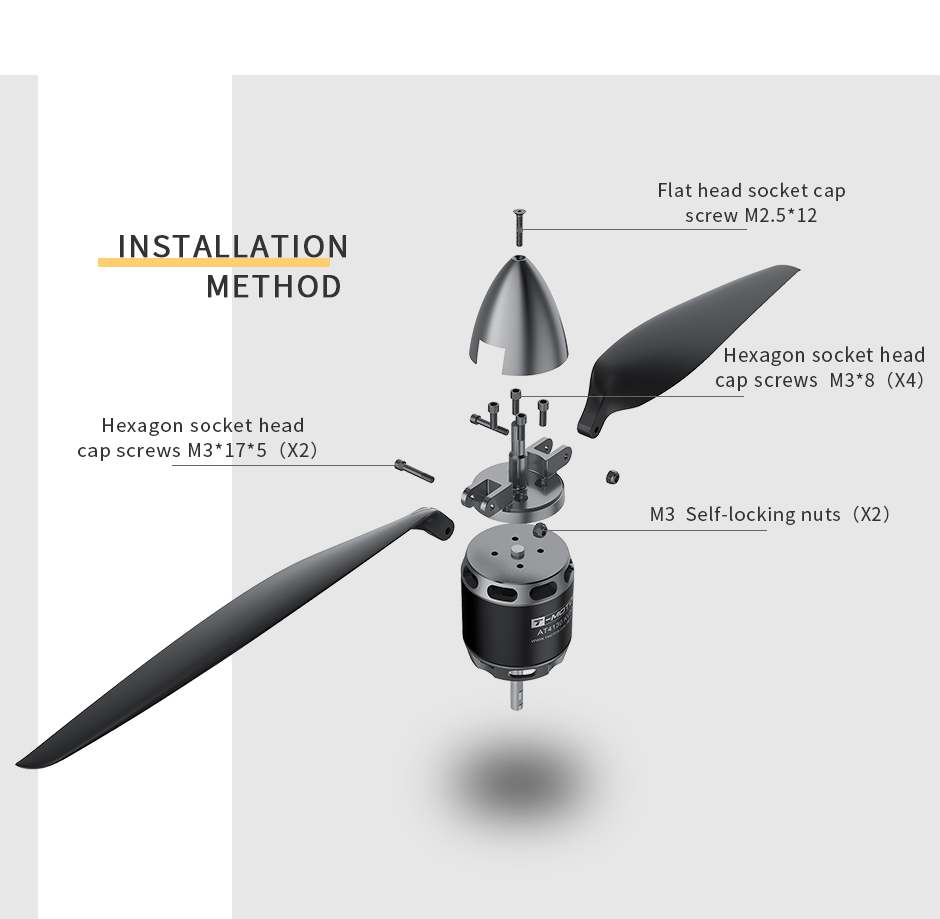 T-Motor TF15*8 Planör ve İHA Karbon Pervane — 15*8 Blades — Üretici detay görselleri 5