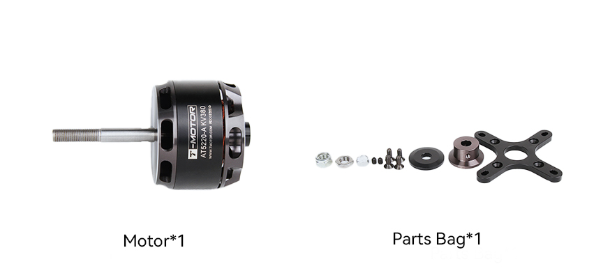 T-Motor AT5220A 20-25CC VTOL Sabit Kanat Aircraft Shaft Motoru KV220 — Teknik çizimler ve performans grafikleri 2