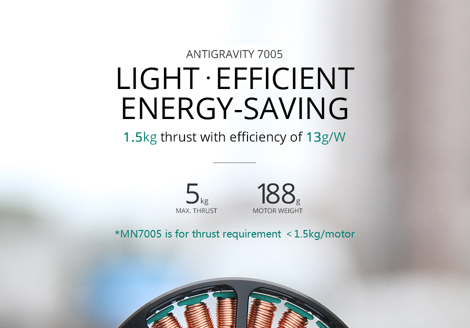T-Motor MN7005 Antigravity Type 6-12S UAV Motor KV115 — Manufacturer product details 1
