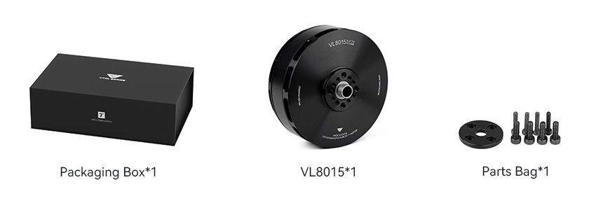 T-Motor VL8015 — Teknik çizimler ve performans grafikleri 2