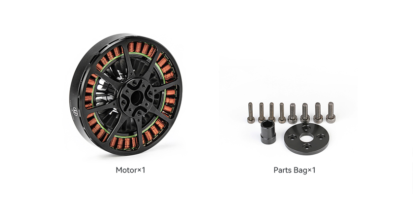 T-Motor U8 Lite L Efficiency Çok Rotorlu İHA Motoru KV110 — Teknik çizimler ve performans grafikleri 2