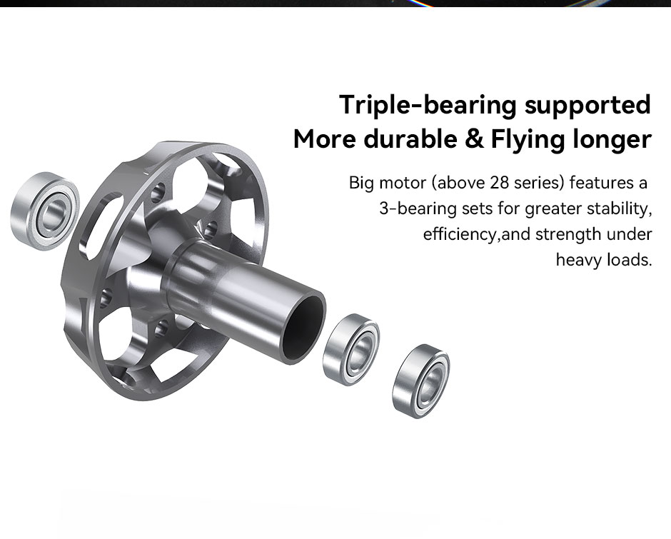 T-Motor AT2814 3D F3A Sabit Kanat Long Shaft Fırçasız Motoru KV1200 — Üretici detay görselleri 7