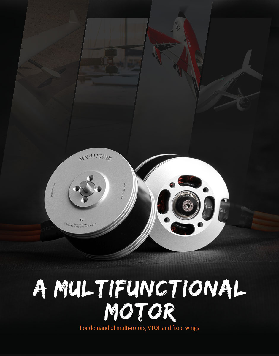 T-Motor MN4110 Çok Rotorlu Sabit Kanat İHA Motoru KV340 — Üretici detay görselleri 1