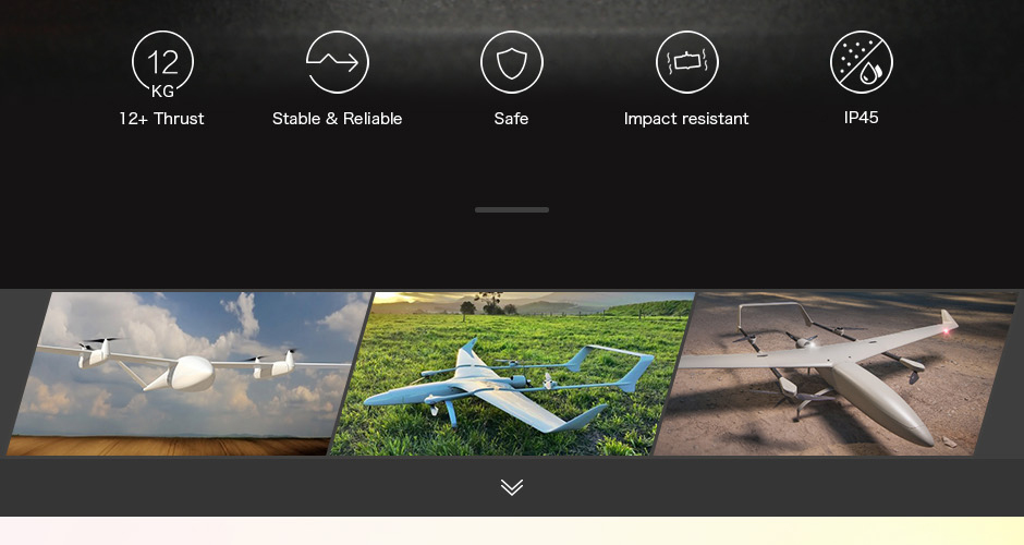 T-Motor MN801-S IP45 Multirotor Fixed Wing UAV Motor KV120 — Manufacturer product details 3